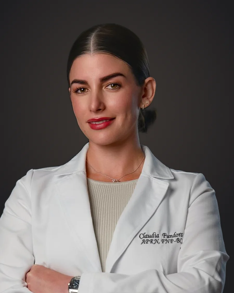 Claudia Fundora, MSN, APRN, FNP-BC, board-certified family nurse practitioner at Esculta Aesthetics in Miami